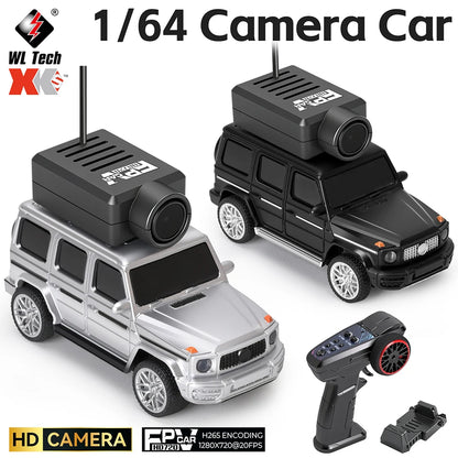 Wltoys RC Cars 1:64 Mini 6406 6406C HD Camera RC Racing Car Toy 120° Wide Angle 2.4G 720P APP Control Mini Car Dual Control